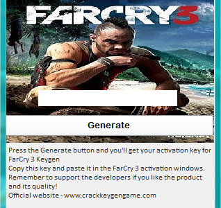 Far cry 3 pc cd key